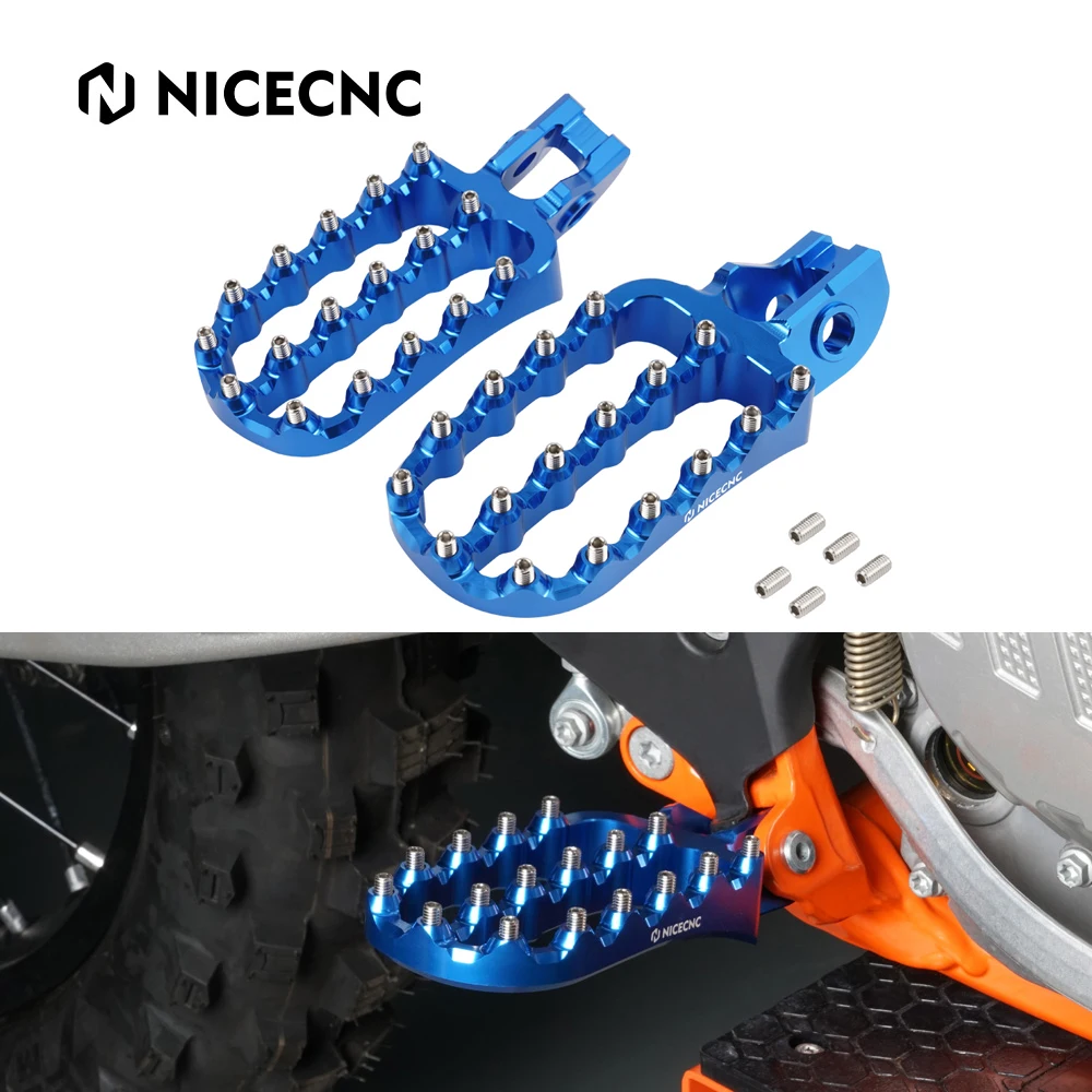 For Husqvarna TE FE 125 250 300 350 450 501 2017-2023 FC FX TX TC 2017-2022 NICECNC Motorcycle Foot Rest Pegs Footrest Footpeg