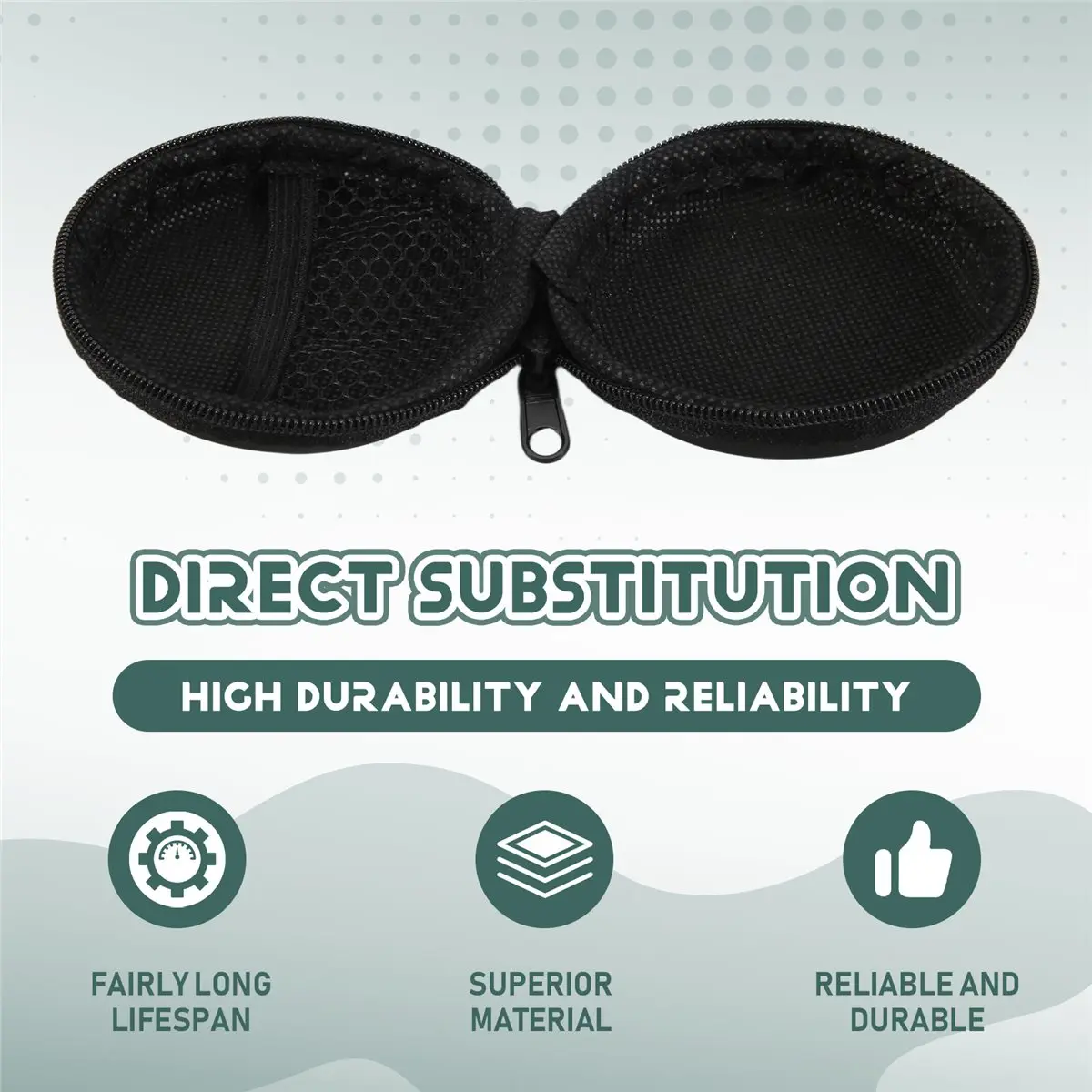 A64I Headphone Storage Box EVA Headphone Storage Bag Box Headphone Storage Bag Portable Storage Box Shockproof Storage Box