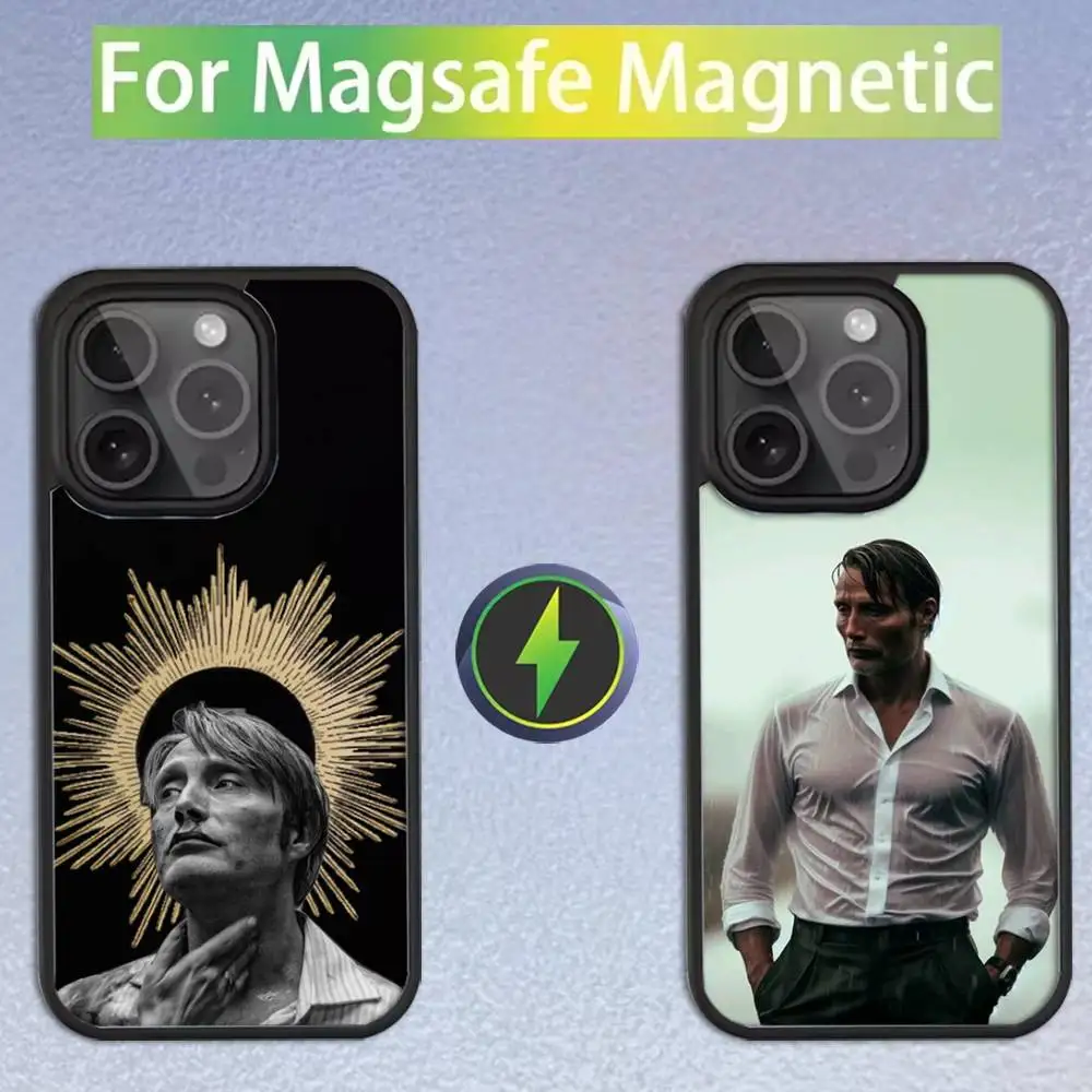 

Чехол для телефона с изображением актера Микеля Мэдсена для iPhone 17, 16, 15, 14, 13, 12, 11, Pro, Max, Plus, Mini, SE4, E, магнитный, для беспроводной зарядки MagSafe