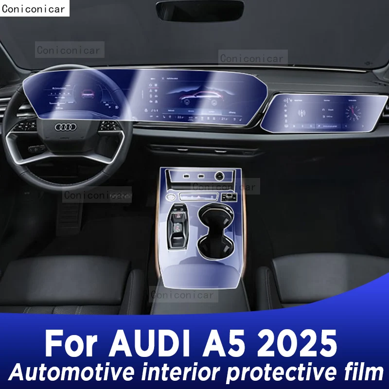 

For AUDI A5 2025 Panel Dashboard Navigation Automotive Interior Protective Film TPU Anti-Scratch Sticker