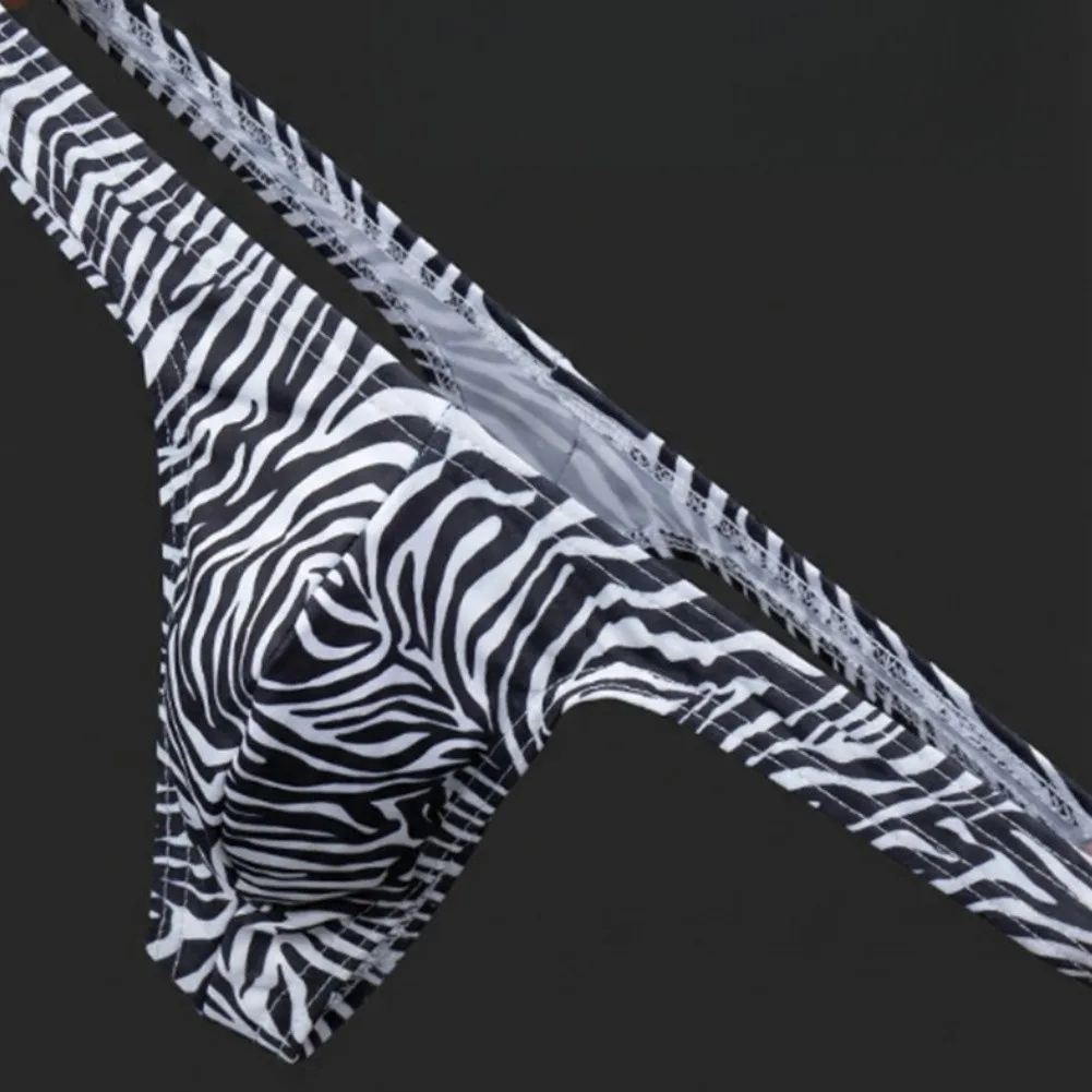 

Мужские модные стринги с принтом в полоску, эластичные, с низкой посадкой, с анатомическим карманом, для повседневной носки и фитнеса