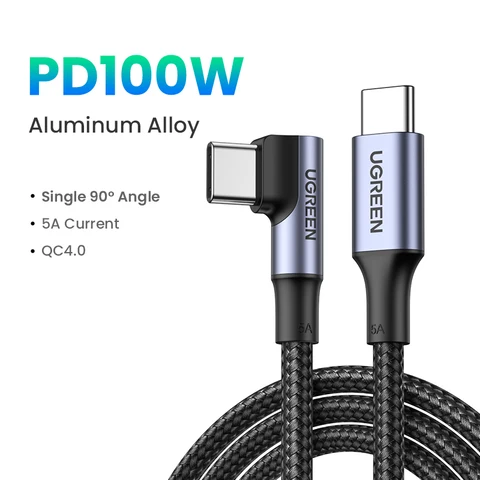 UGREEN USB Type C кабель 100 Вт для быстрой зарядки iPhone, MacBook, Samsung — фото товара
