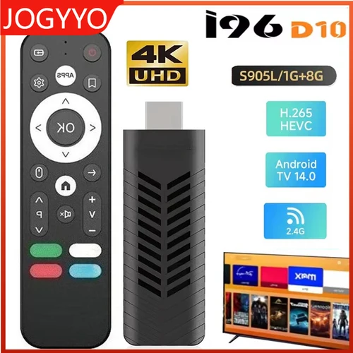 Imagen 1 del producto S905L D10 TV Stick HD 4K 2,4G 1GB 8GB Cable de carga USB Android misma pantalla WiFi compatible con HDMI Android 10,0 caja de TV en red