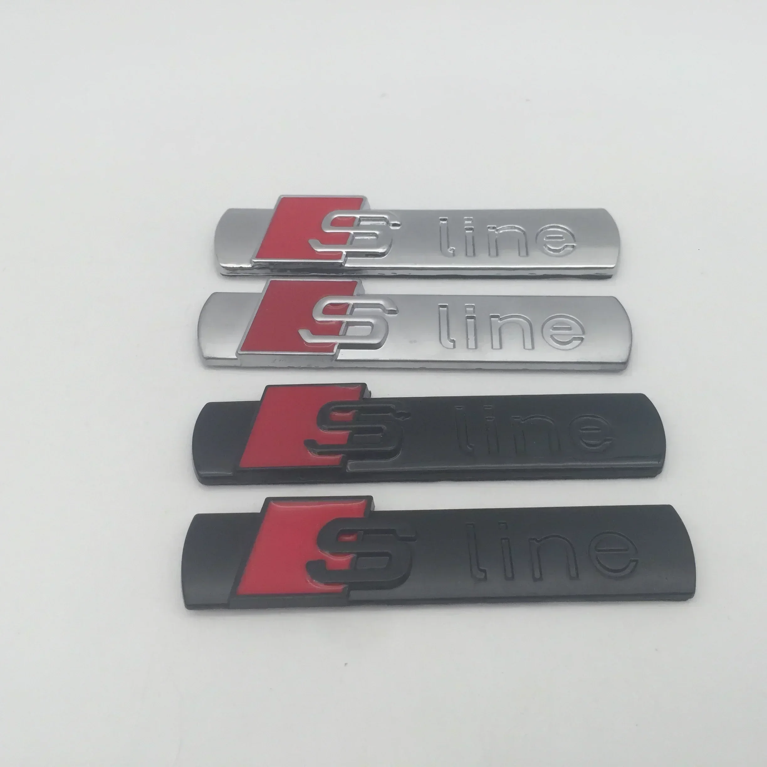 

10pcs 3D metal for S line car emblem Side Fender Rear Trunk sticker Badge styling Auto accessorie