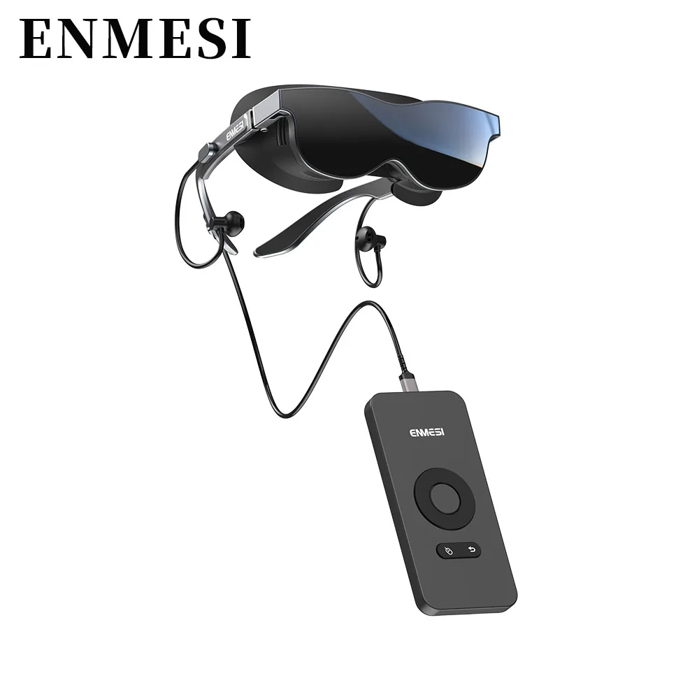 ENMESI V60 AR Glasses 1080P HMD OLED High Brightness With Diopter 400inch HD Giant Screen Private Cinema