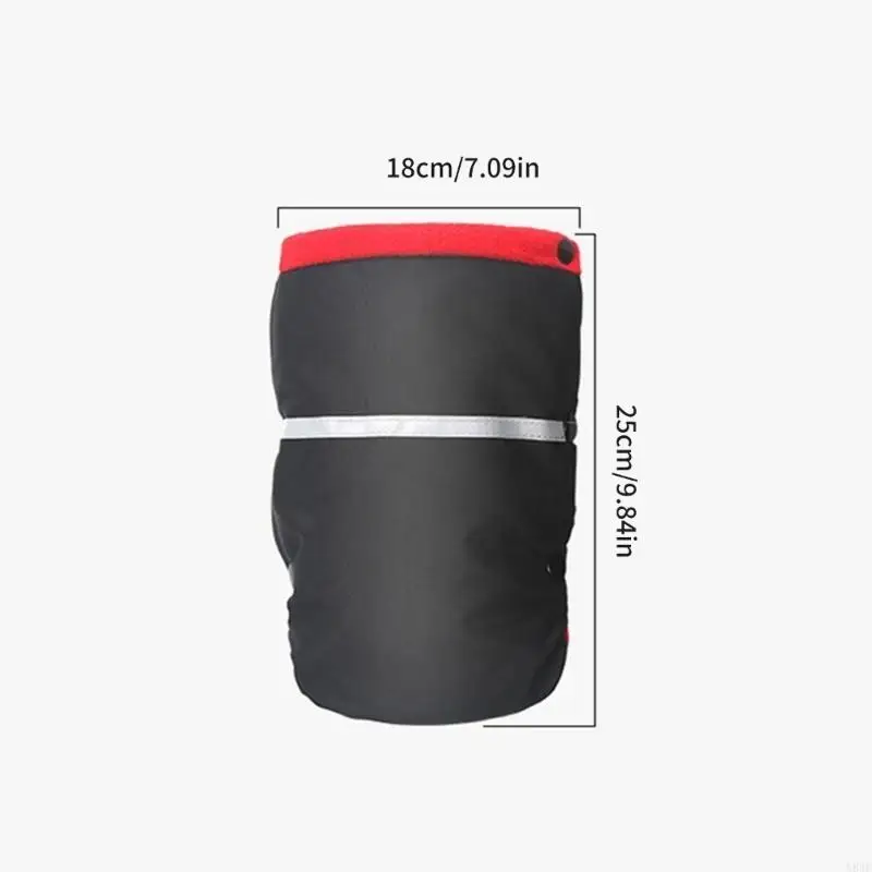 N84E kereta dorong handmuffs dengan strip reflektif sarung tangan genggam