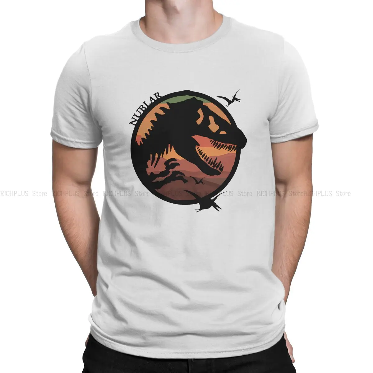 Jurassic Park Film Men's TShirt Isla Nublar Fashion T Shirt Original Sweatshirts Hipster