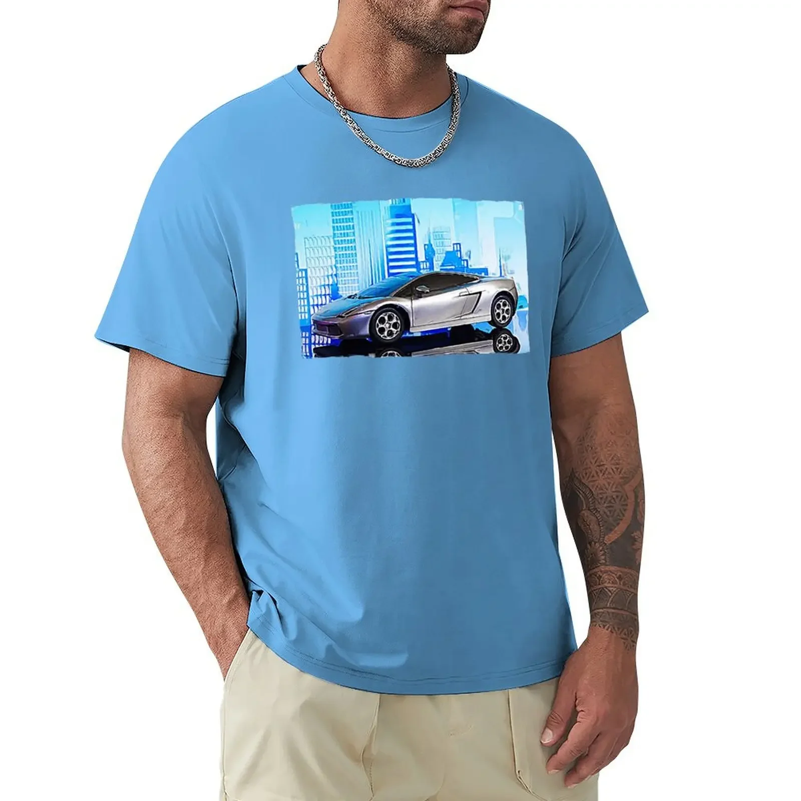 Italian Sportscar - Urban T-Shirt Blouse tops anime clothes Aesthetic clothing workout shirts for men