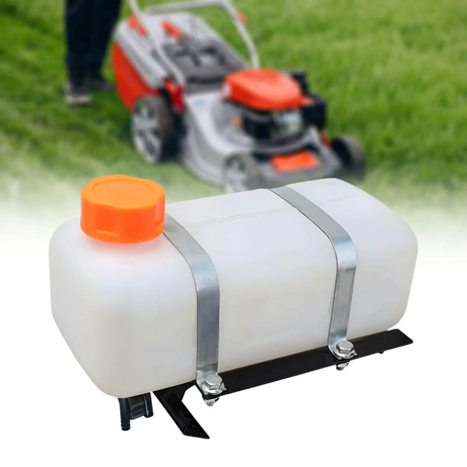 Tamping Rammer Fuel Tank Replacement Container with Bracket Durable Plastic for Road Surface Work