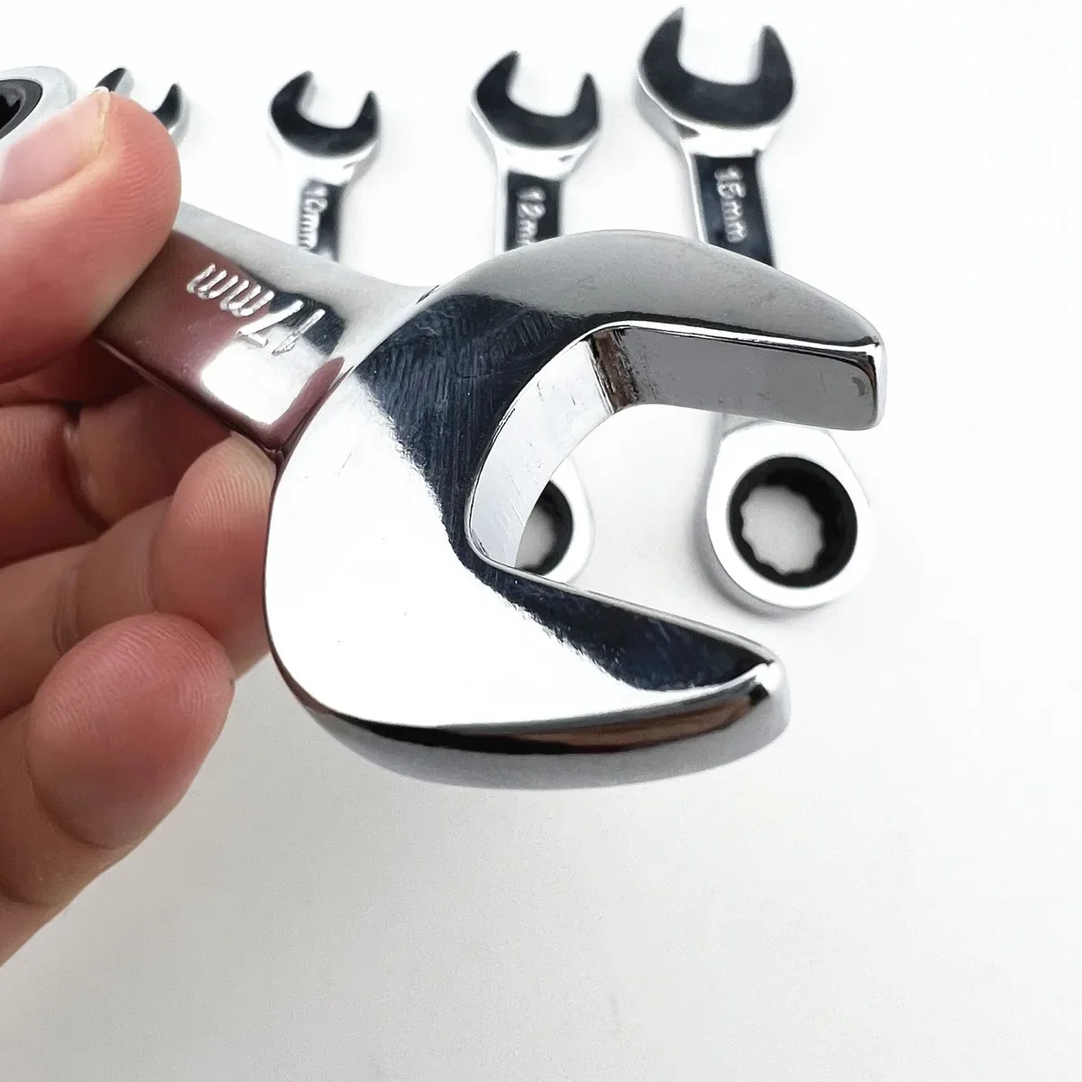 S92e47575cf3247929145a88c9188f359d Mini Short Handle Ratchet Wrench With Movable Head Quick Dual-purpose Open End Wrench Hardware Tool Labor-saving Wrench Mallzona