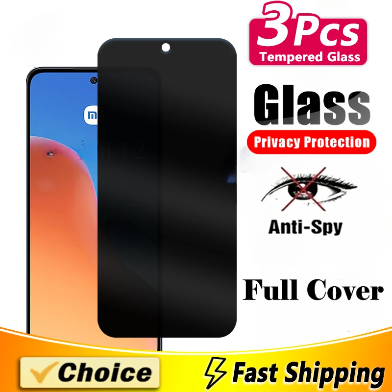 3Pcs Privacy Tempered Glass For Nokia G10 20 21 11Plus G22 300 2V Tella 8V 5G Uw Screen Protector Anti-Peeping Film Anti-Scratch