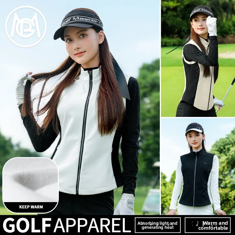 

PGM Women's Golf Apparel Autumn/Winter Women's Vest Absorbs Light and Generates Heat Warm Sportswear YF846
