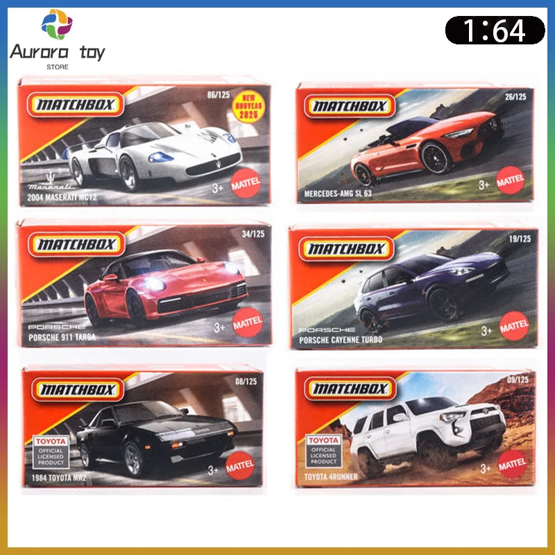 

2025 New Mattel Matchbox Car Model DNK70 Urban Traffic Alloy Car Simulation Maserati Porsche Car Model CollectCustom Toy Gift