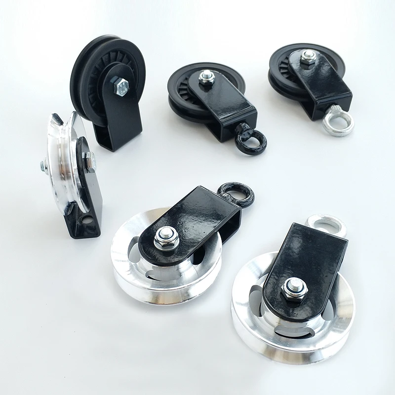 

73MM/88MM/95MM Silent Fitness Pulley Gym Weight Lifting Hanging Bearing Traction Wheel Heavy Duty Strength Training Accessories