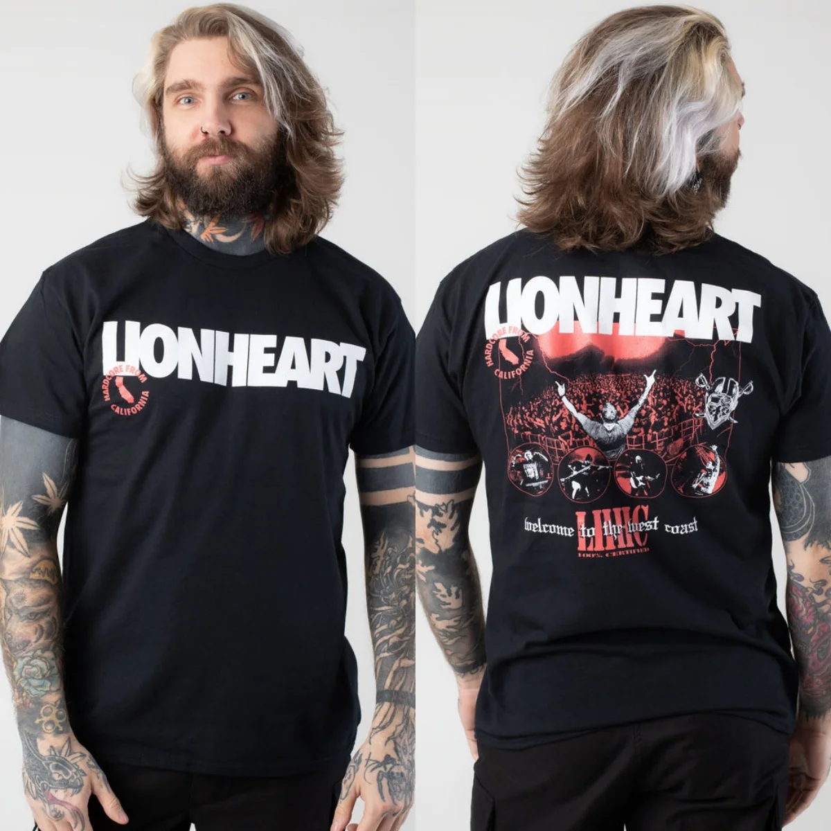 Fit Lionheart Grafik-Baumwoll-T-Shirt, Unisex, Sommer, kurzärmelig, modisches Marken-T-Shirt, luxuriöses, lässiges Vintage-T-Shirt – Detail 6