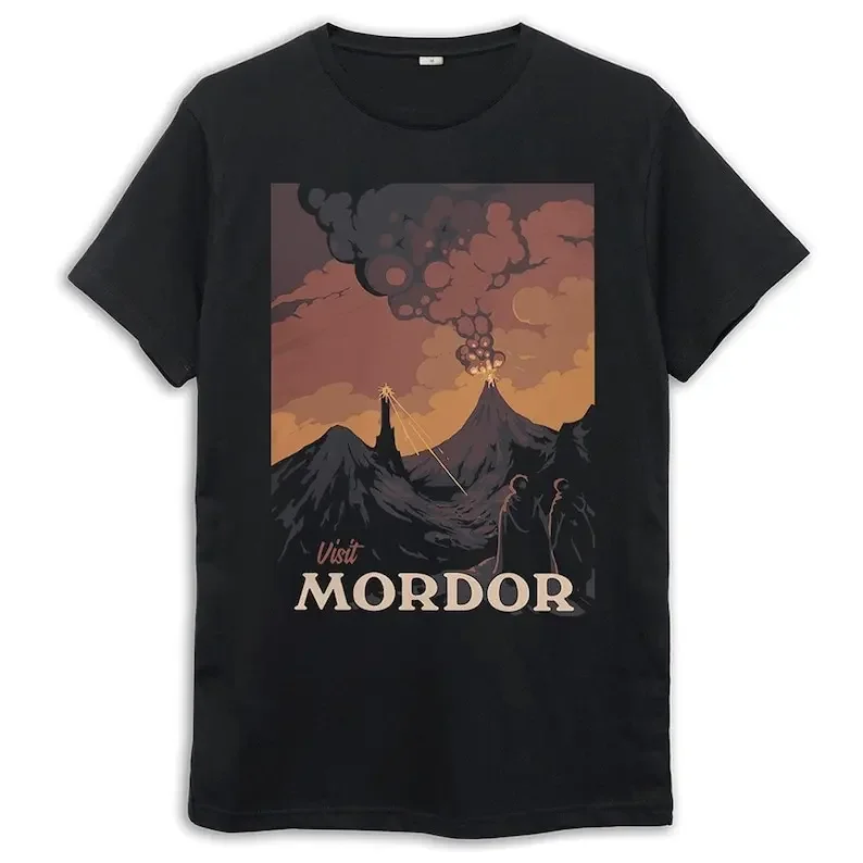 

Посетите Mordor The Lorrdd of the Riinngs футболка/Мужские Женские размеры/хлопковая Футболка (стандартная)