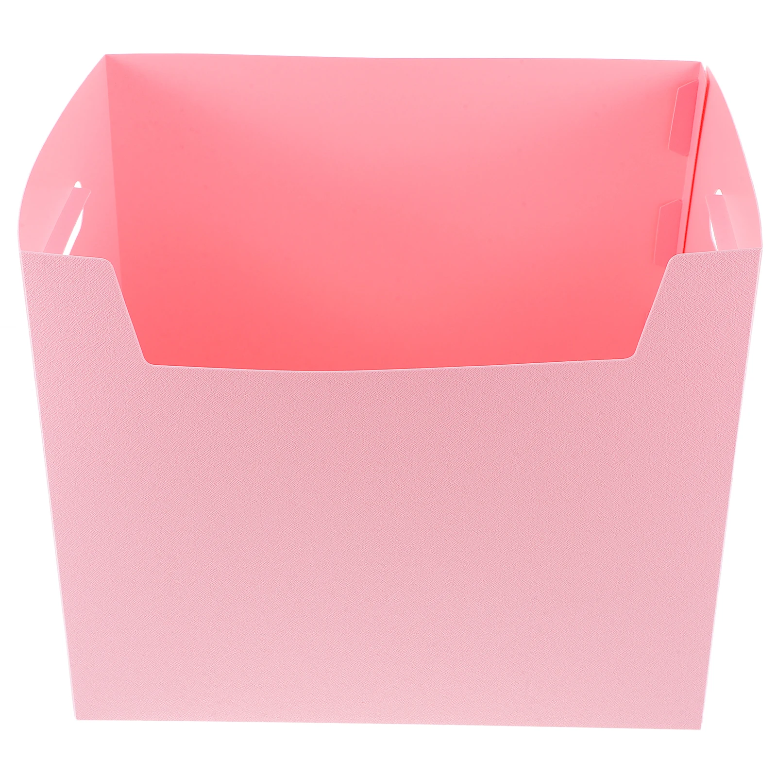 

File Storage Box PP Material Desktop ganizer Multifunctional Home Use Sundries Box Pink Modern Simple Keeps Tidy Perfect Storage