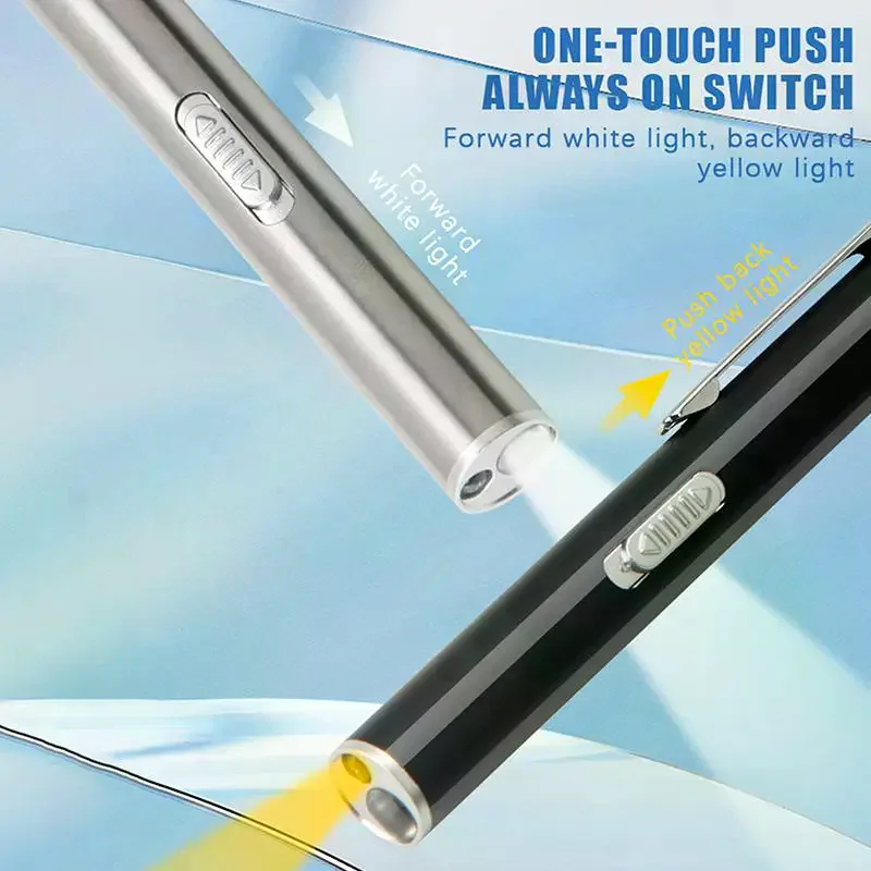 Morning Examination Ear Nose And Throat Eye Examination Light Pupil Oral Pen Flashlight Led Light Source For Charging 1Pcs