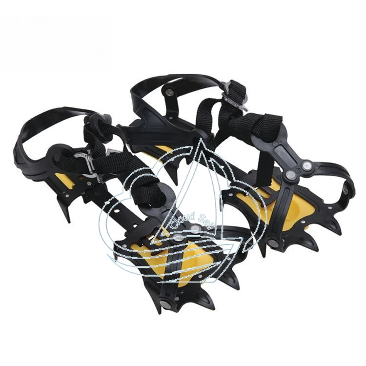 10-Tooth Ice Grips Snow and Ice Traction Shoe Covers for Hiking and Mountaineering, Anti-Slip Ice Crampons