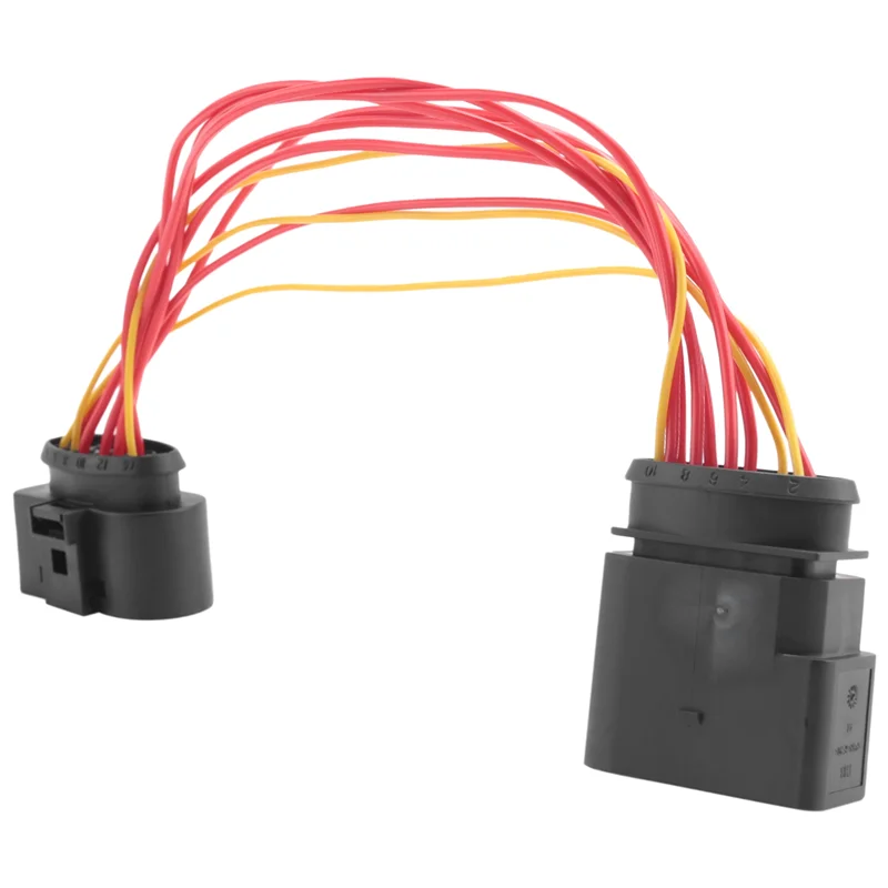 A11m-car hid xenon farol 10 a 14 pinos conector adaptador para 1j0973835 1j0973737 acessórios do carro
