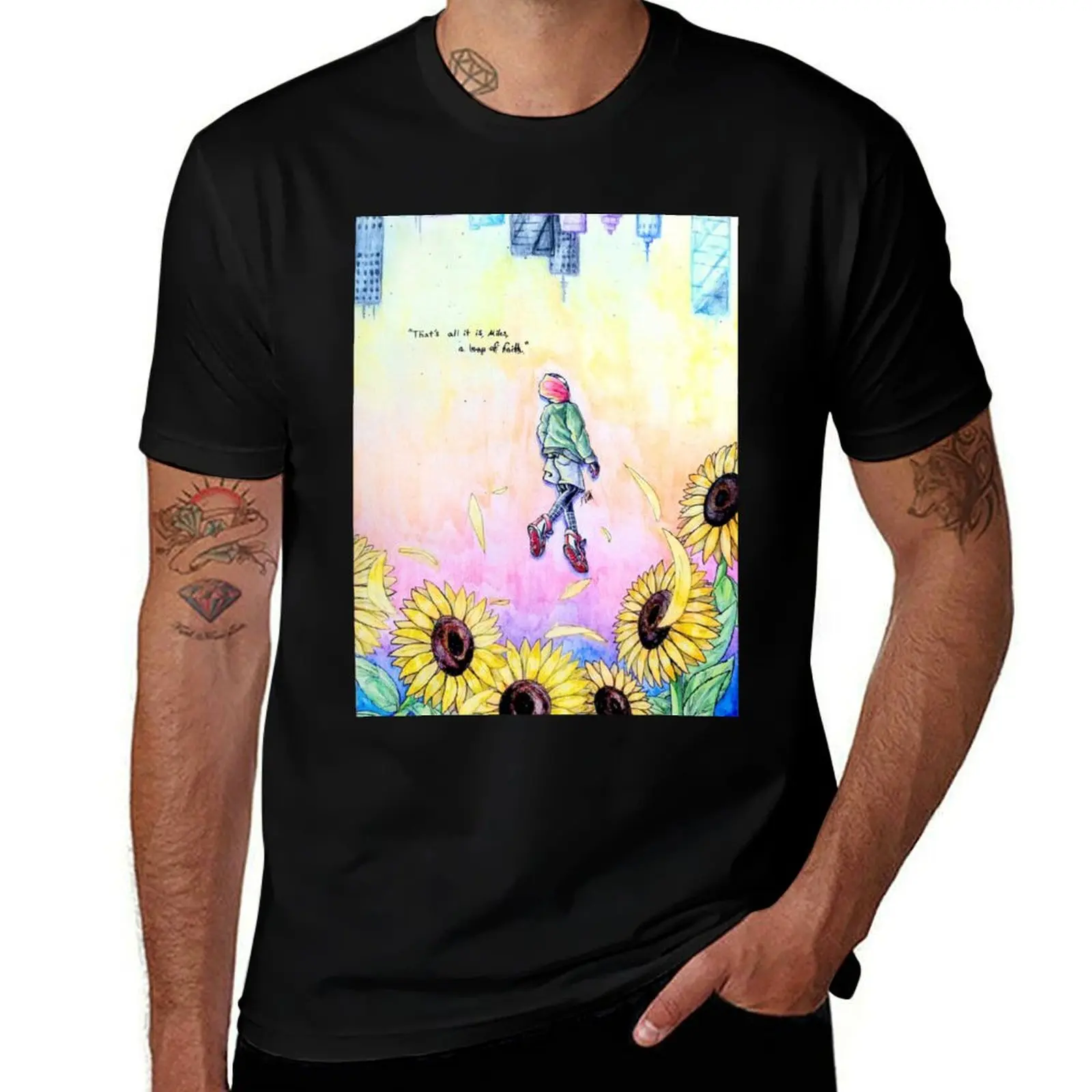 

Leap of Faith T-Shirt cotton t shirt man man t shirt graphic T-Shirt