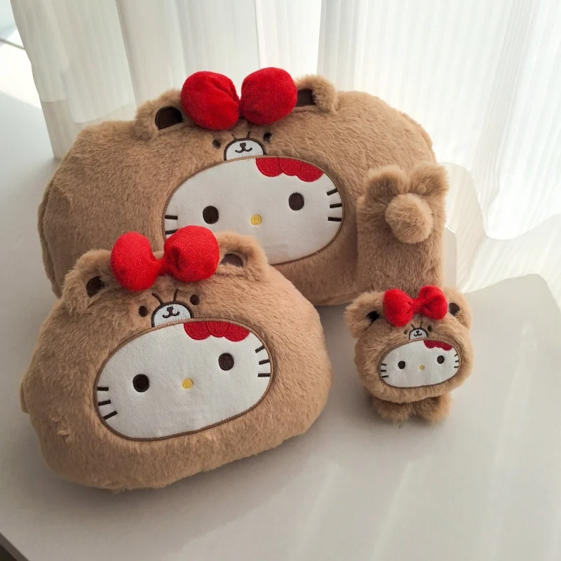 サンリオ ハローキティ 車用シートベルトカバー 車用ぬいぐるみシートクッション 首腰サポート 漫画風クッション ギフト
