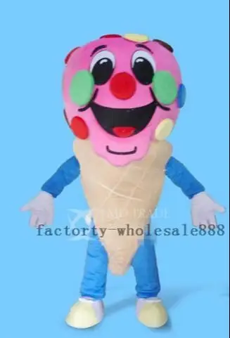 

Новинка 2024 года, магазин мороженого для взрослых, конусный костюм талисмана для вечеринки, рождественское нарядное платье, костюм талисмана на Хэллоуин, бесплатная доставка