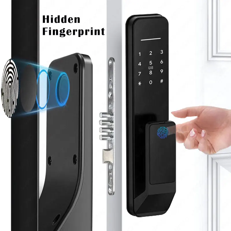 Imagem -05 - Electronic Fingerprint Smart Door Lock Israel tipo Doors Ttlock Aspp Impressão Digital Bloqueio Digital Alexa Google Home