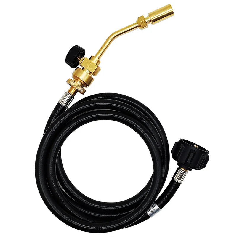 

-BABQ Propane Torch Welding Torch Soldering BBQ Torch With Regulating Valves 1.8M Hose Welding Tool Easy Install