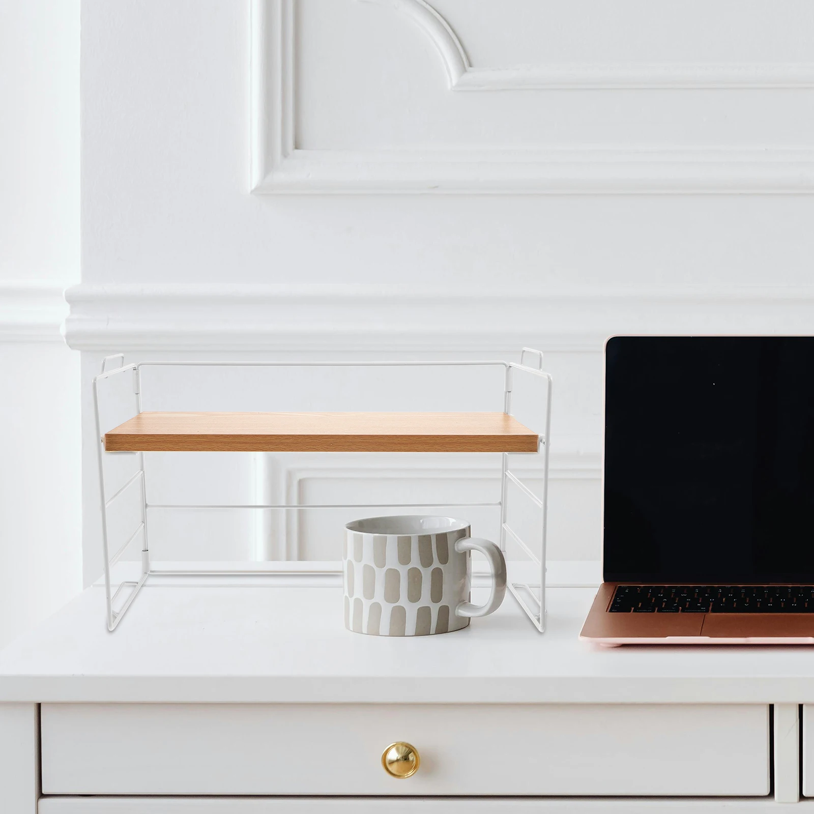 Desktop Rack Countertop Organizer Storage Shelf Coffee Mug Cup Decoration Shelving