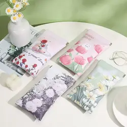 Oil Painting Sun Glasses Case PU Leather Automatic Closing Glasses Box Waterproof Portable Sunglasses Protective Cover Female