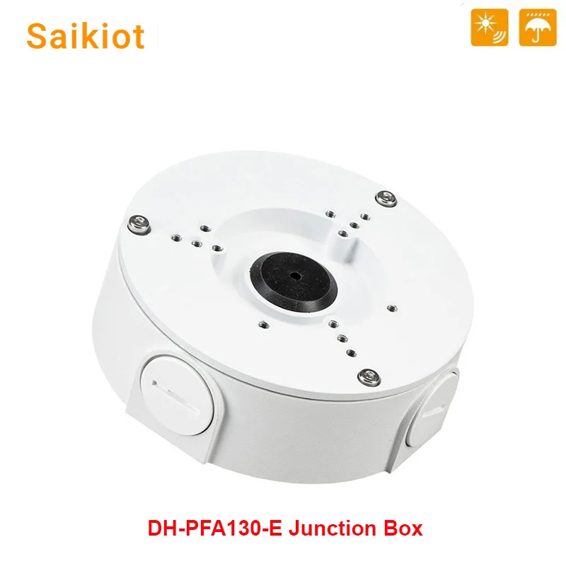 Saikiot Dahua DH-PFA130-E Junction Box Outdoor IP66 Waterproof Aluminium Security Camera Cable Management Metal Junction Box