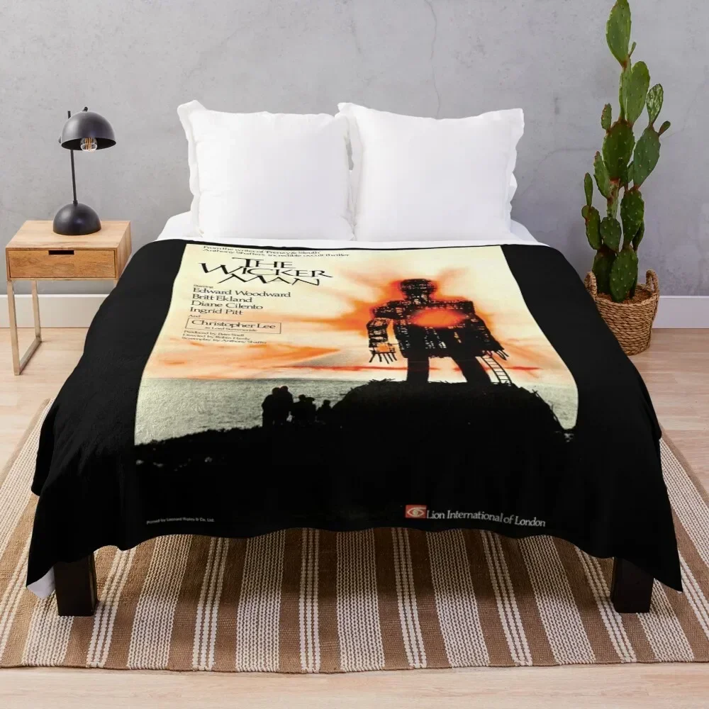 

UK The Wicker Man Film Poster Classic Throw Blanket Flannel Fleece Soft Warm Throw Blanket