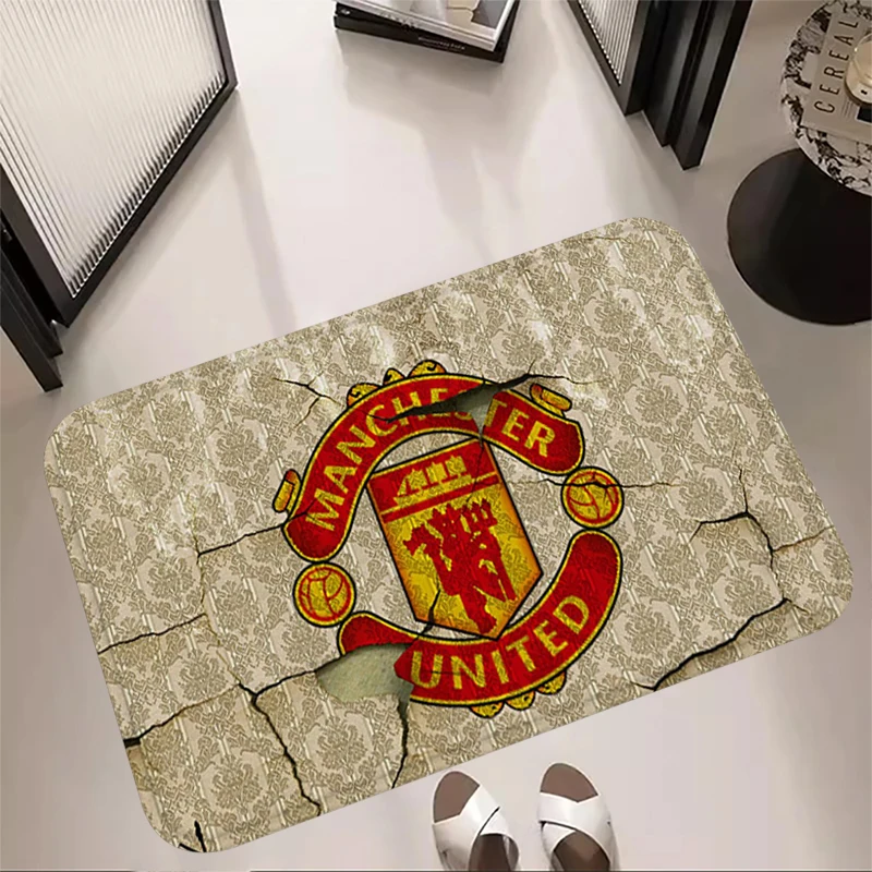 Doormat Kids Room Rugs Foot Carpets Manchester United Mat Entrance Football Rug Floor Mats Non-slip Kitchen Decor Hallway Carpet