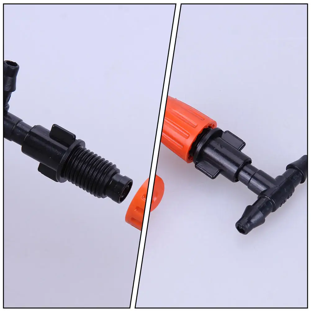 20pcs Atomizing Nozzle Micro Sprinkler Irrigation Head Adjustable Black Dripper for Garden Lawn Greenhouse Water Saving
