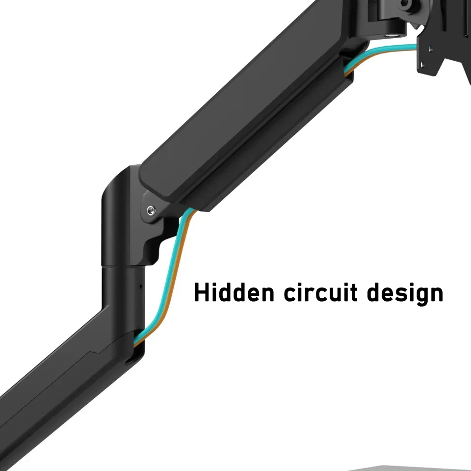 Monitor arm halterung für 13-32 "2-10kg Bildschirm Schreibtisch Tisch pneumatischer Arm ständer Display halterung 360 ° freie Einstellung Display halterung