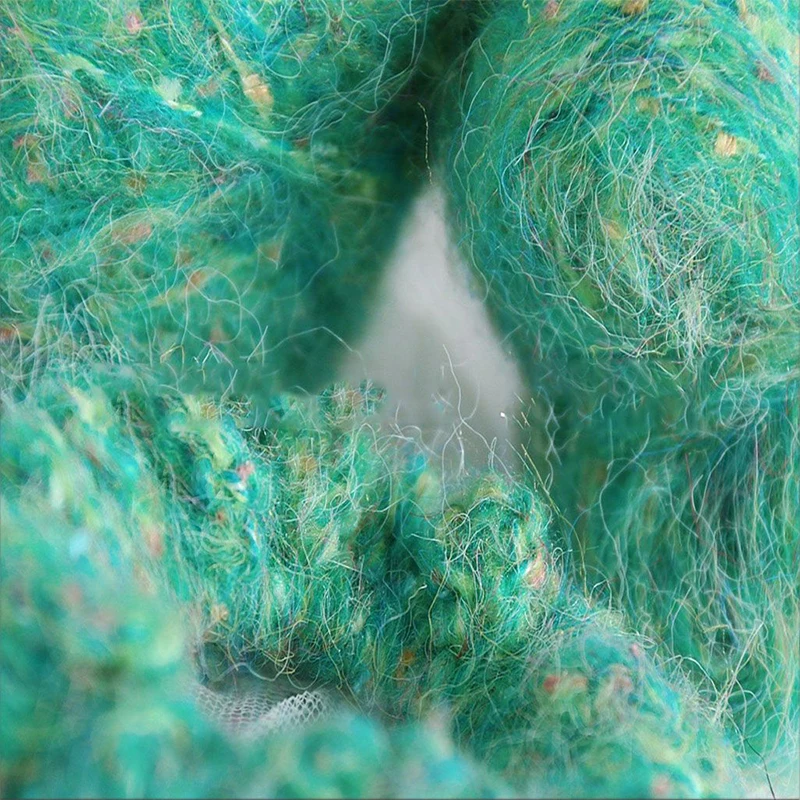 50g/Roll Knitting Mohair Wool Yarn Soft Colorful Gypsophila Fancy Line Hand Crocheted Woven Sewing Scarf Sweater Hat Thread