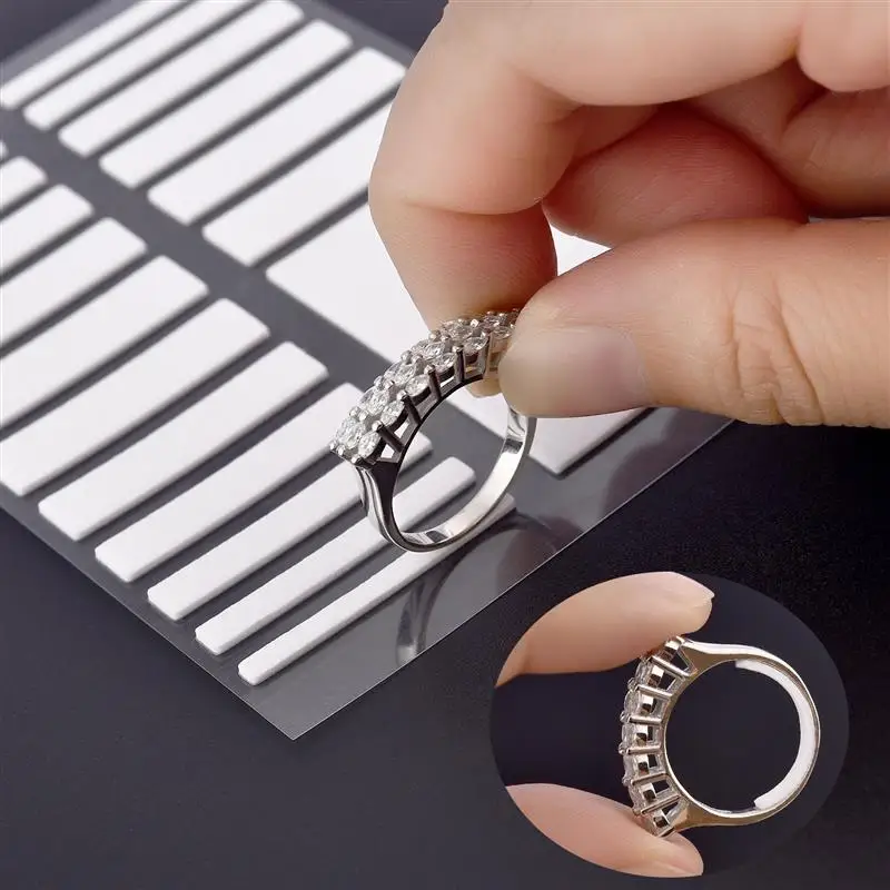 Ring Sizer Anti Lost Invisible Ring Fixed Tightener Reducer Resizing Sticker Transparent Ring inner Size Adjuster