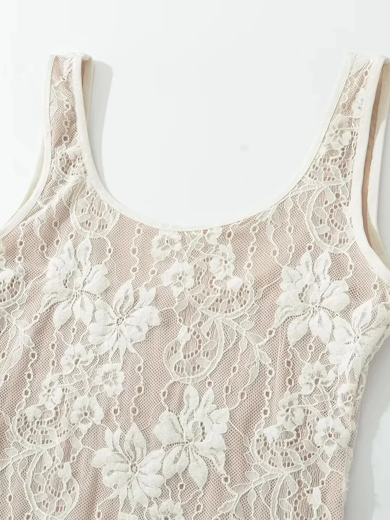 

American Sle Sexy Lace Crop Top Women's Slimming Bal Bodysuit Streetwear Summer Polyester Fiber mid Waist orts