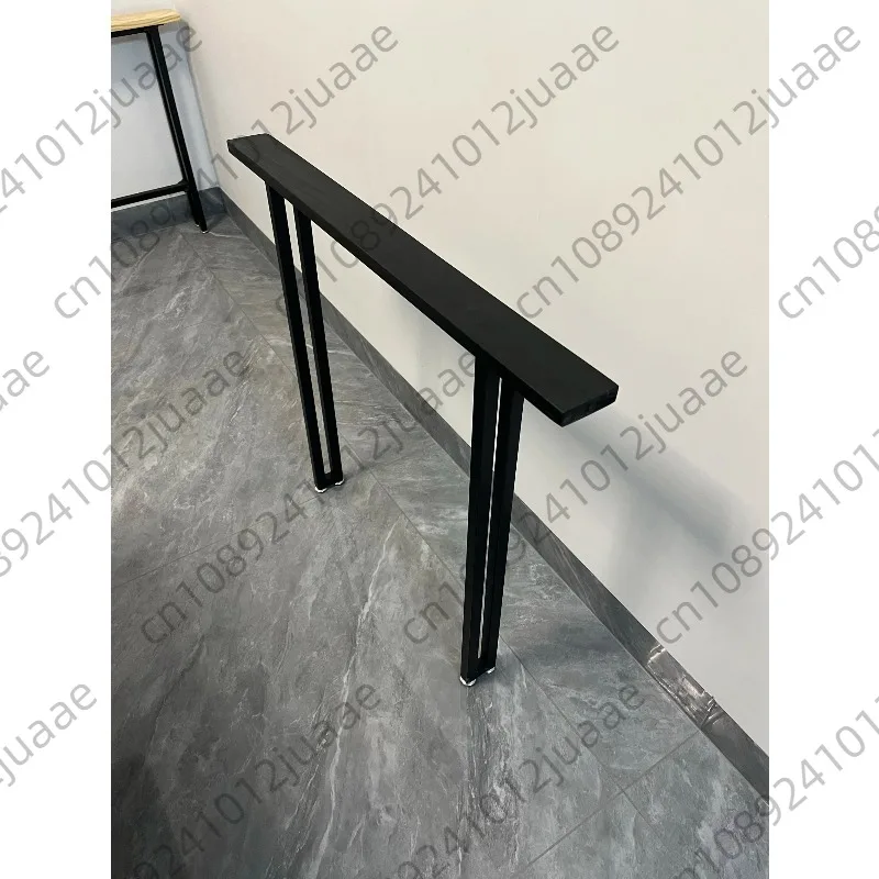 8cm Ultra-Thin Sofa Shelf Solid Wood Wall-Mounted Storage Rack Space-Saving Bedside Table Living Room Organizer for Small Space