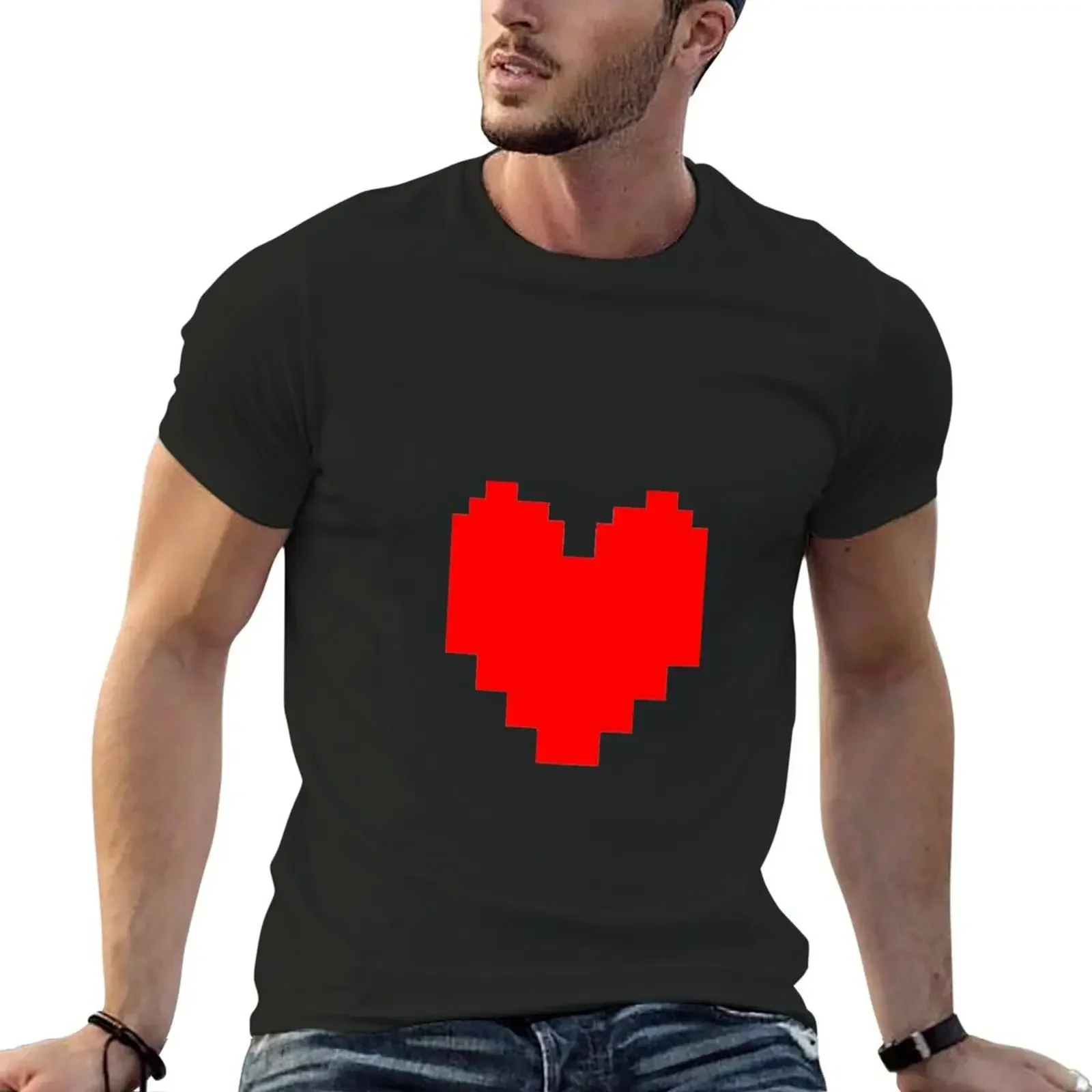 

Undertale Heart T-Shirt graphics boys whites Men's t-shirts