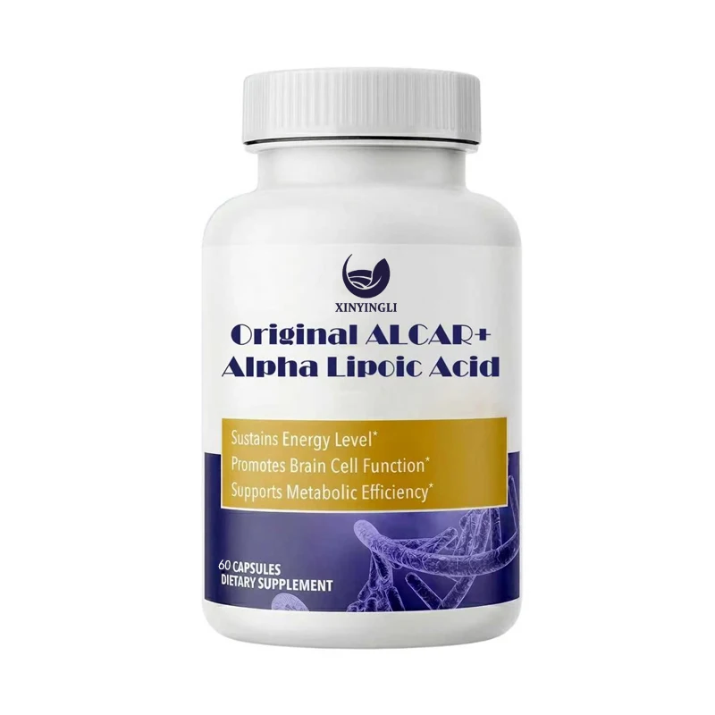 Suplementos para la Salud Celular, Energía para las Células y el Metabolismo, y Envejecimiento Saludable |   Acetil-L-carnitina ALCAR, Ácido Alfa Lipoico