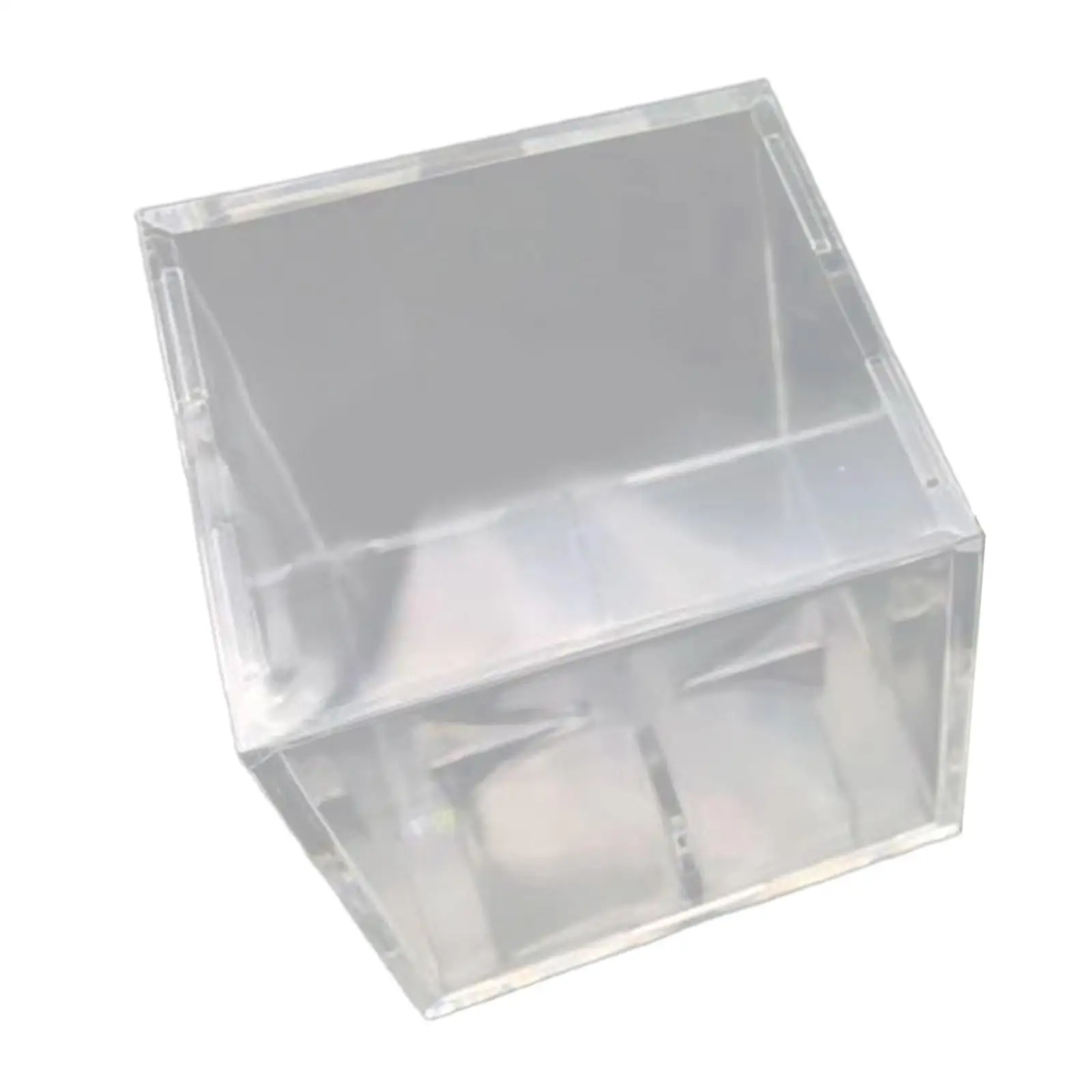 Baseball Display Case Acrylic Holder Clear Memorabilia Storage Box Dustproof Stand for Home Office Sports Collector