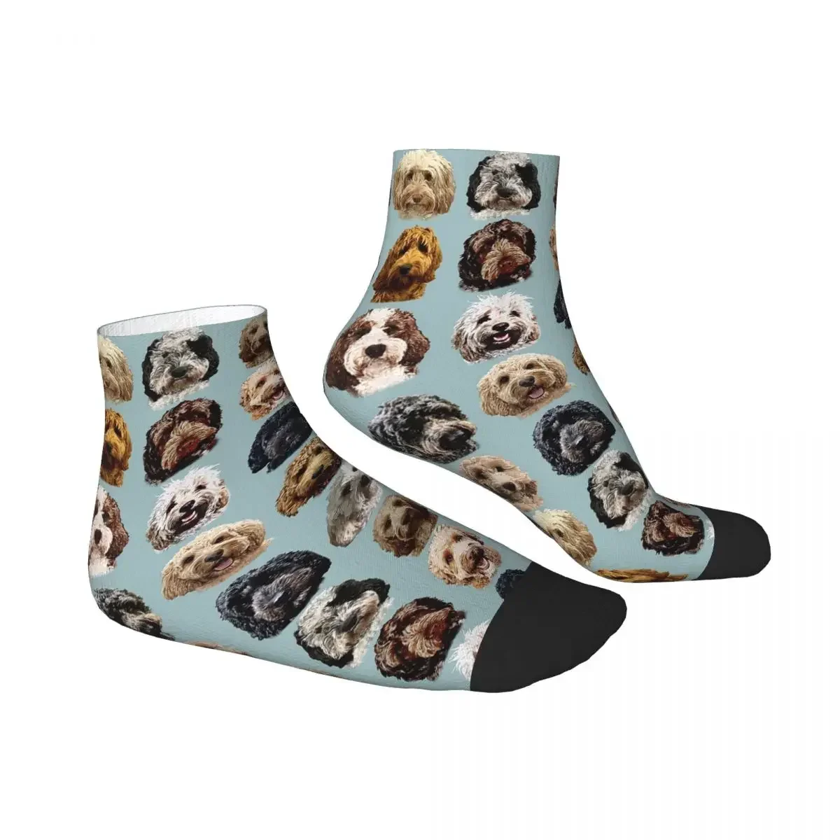 Cockapoo And Doodle Dog Collection Socks Harajuku High Quality Stockings All Season Socks Accessories for Unisex Christmas Gifts