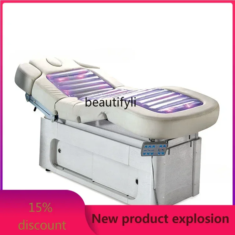 

xqElectric Beauty Bed High-End Beauty Salon Club Hydrotherapy Bed Spa Massage Couch Lifting Facial Micro Plastic Bed