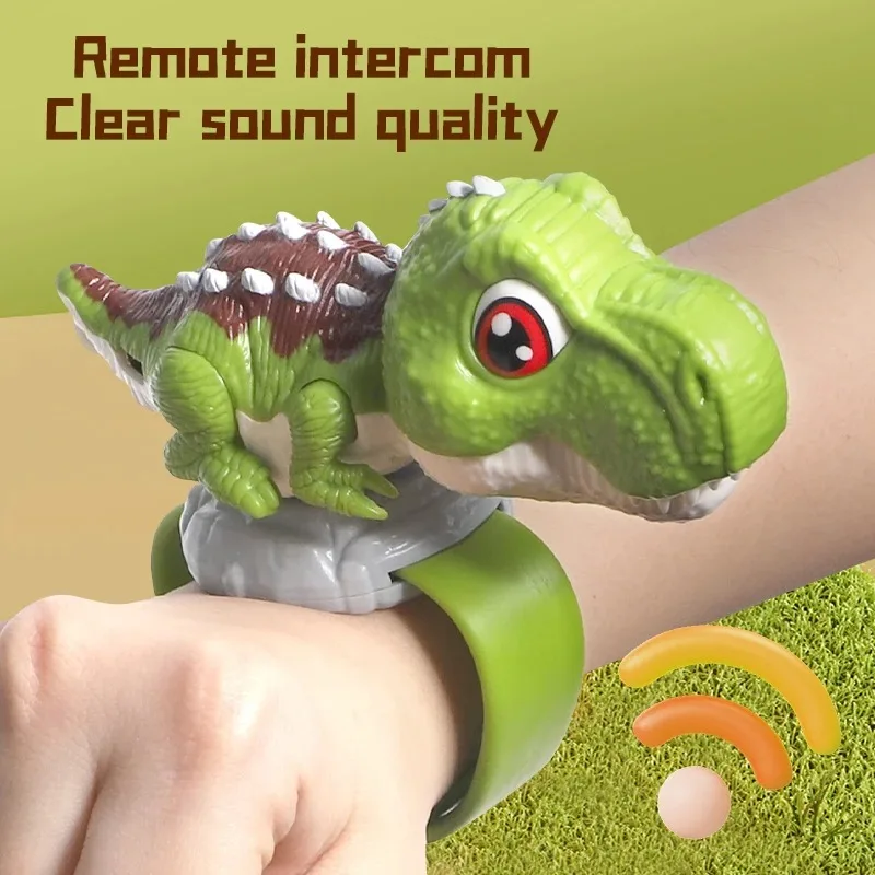 2PCS Dinosaur Walkie Talkie Watch-Style Wireless Interphone giocattoli educativi per bambini per bambini campeggio regalo interattivo all'aperto