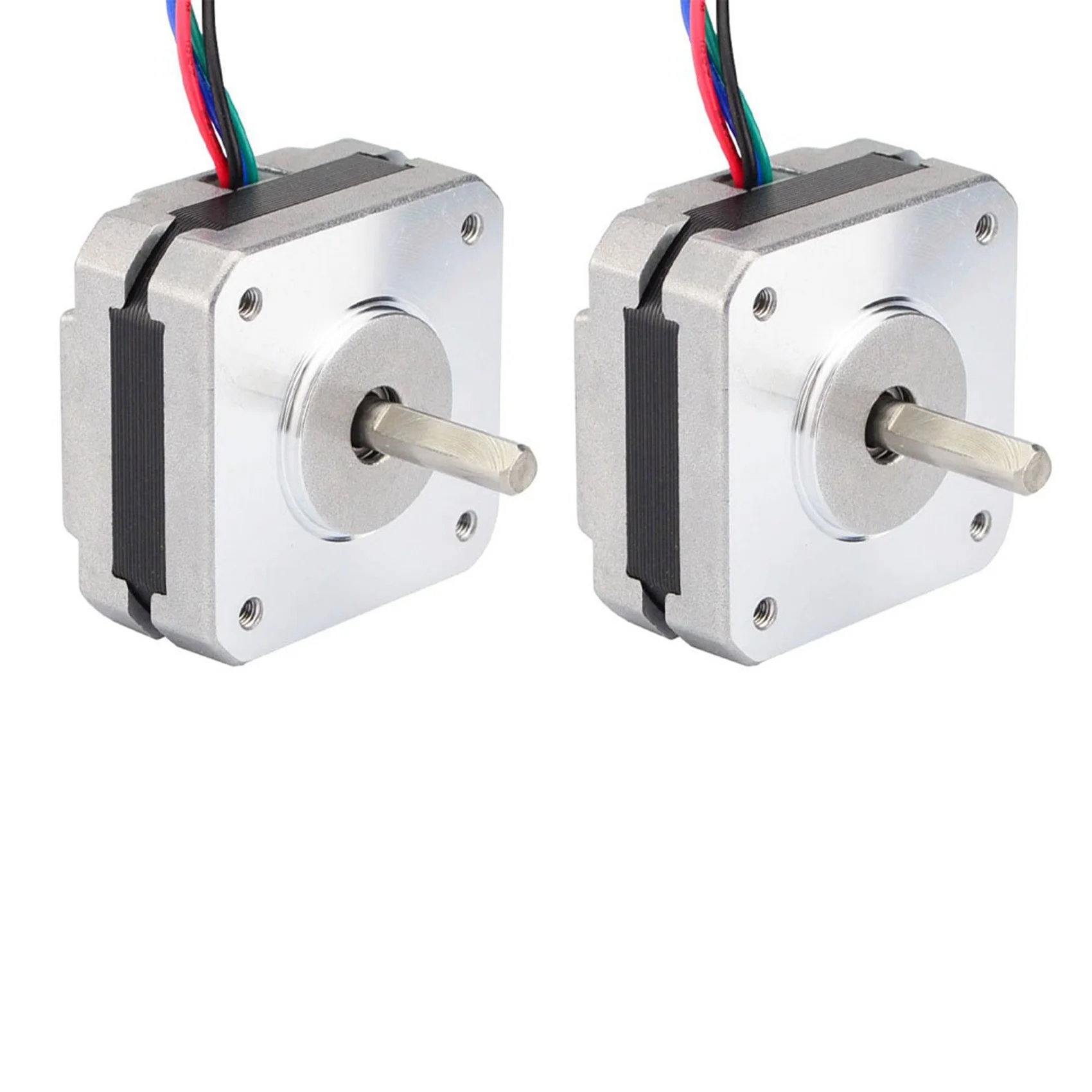 

2X 4-проводной шаговый двигатель Nema 17, 20 мм, 1 А, 13 Н см (1,4 унций), 42 двигателя Nema17, шаговый двигатель для 3D-принтера Diy, Cnc Xyz