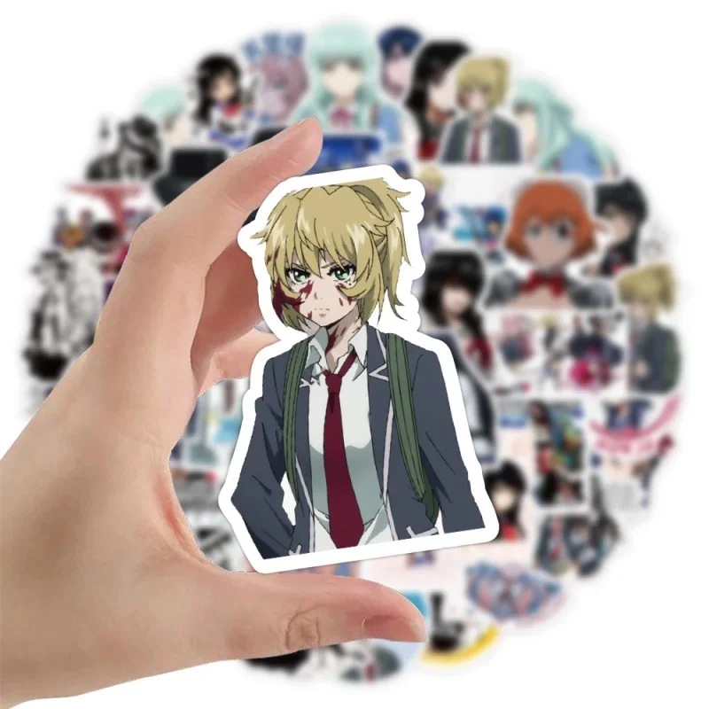 10/25/50 buah stiker Anime invasi High Rise tahan air stiker grafiti