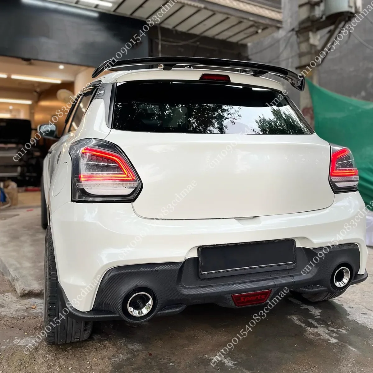 Roof Spoiler for Suzuki Swift MK3 A2L 2017-2023 Base Rear Trunk Tail Wing Lip Body Kit Splitter Tuning ABS Gloss Accessories