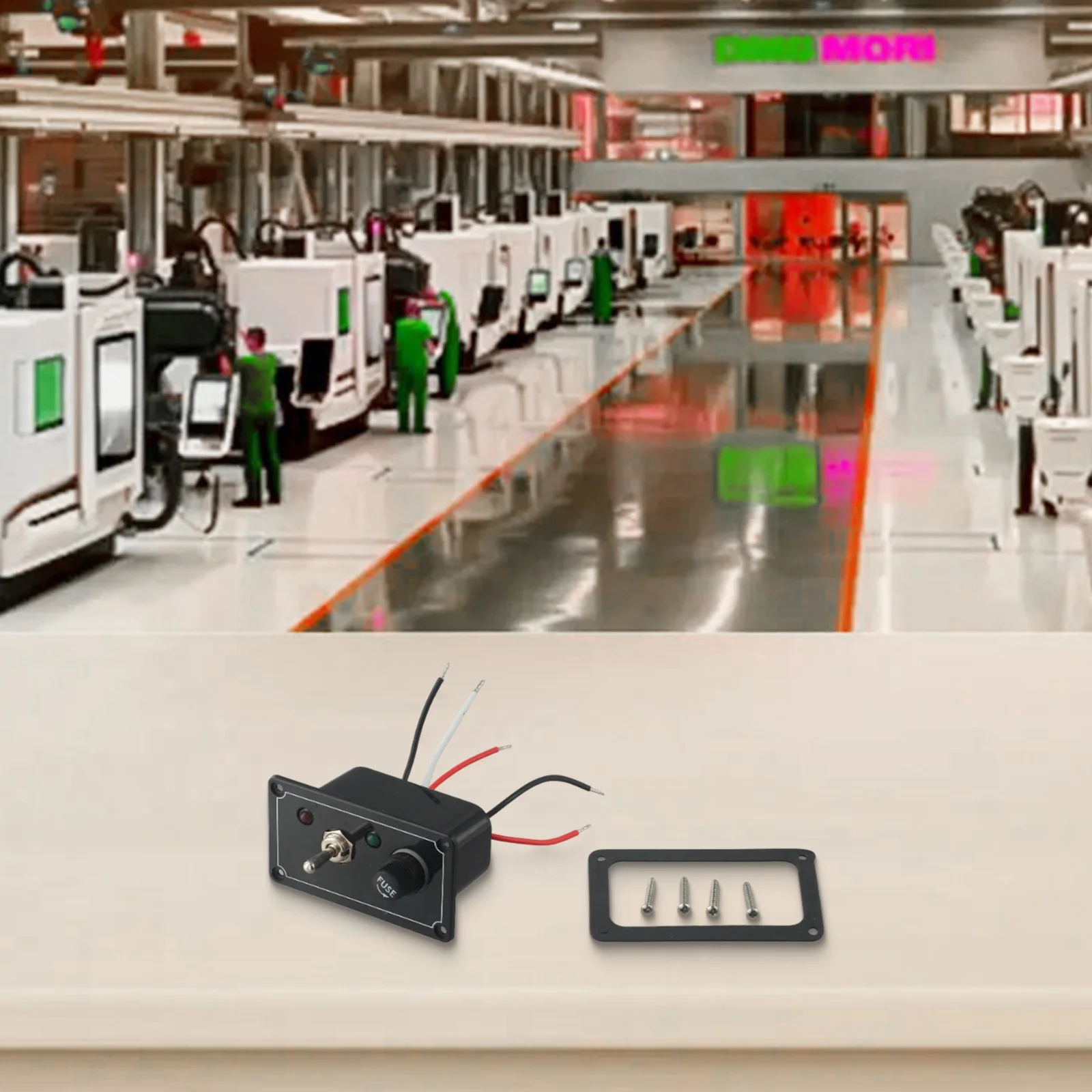 12V Pump Switch DC 12V Bilge Pump Switch 90*50mm High Strength LED Indicators Long for service Life 12V Pump Switch